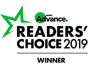 Barrie Advance Readers' Choice 2019 Winner badge