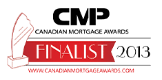 CMP Canadian Mortgage Awards 2013 Finalist - Best Newcomer badge